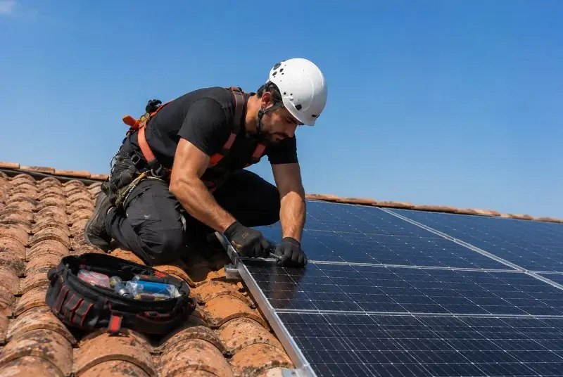 Maintenance et monitoring de panneaux solaires à Nizas