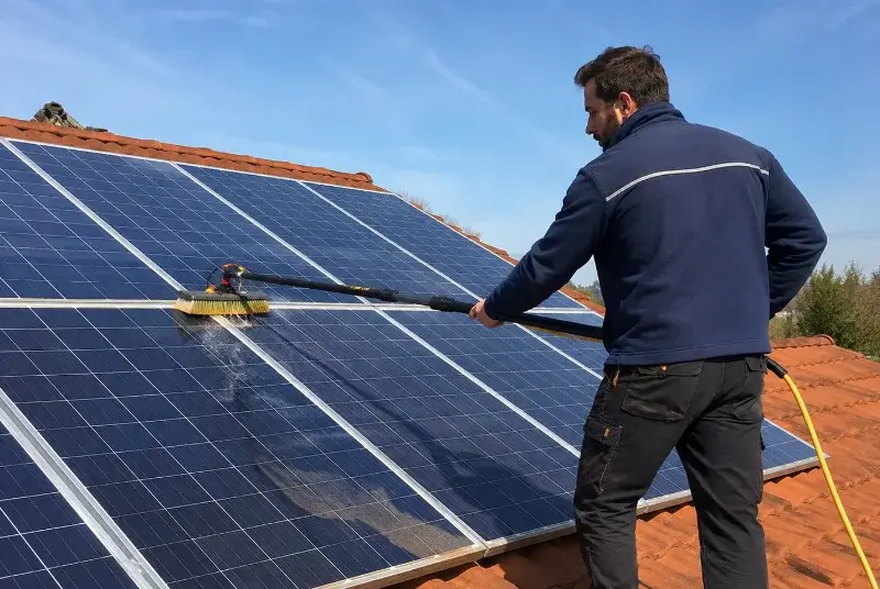 Nettoyage et entretien de panneaux solaires à Nizas